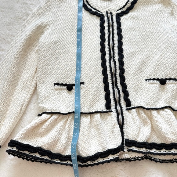 RED Valentino women sweater zipper jacket size L Authentic - Picture 7 of 8